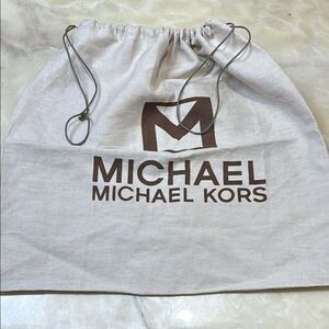Michael Kors Tan Drawstring Bag Large